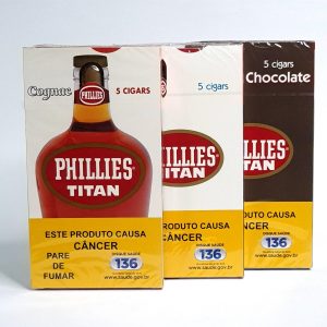 Charuto Phillies Titan- Chocolate/Tradicional/Conhac- unid.