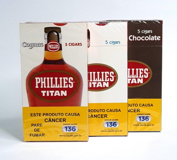 Charuto Phillies Titan- Chocolate/Tradicional/Conhac- unid.